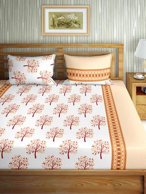 gracious double fitted sheet set king size cotton brown colour - 17668453 - Standard Image - 2