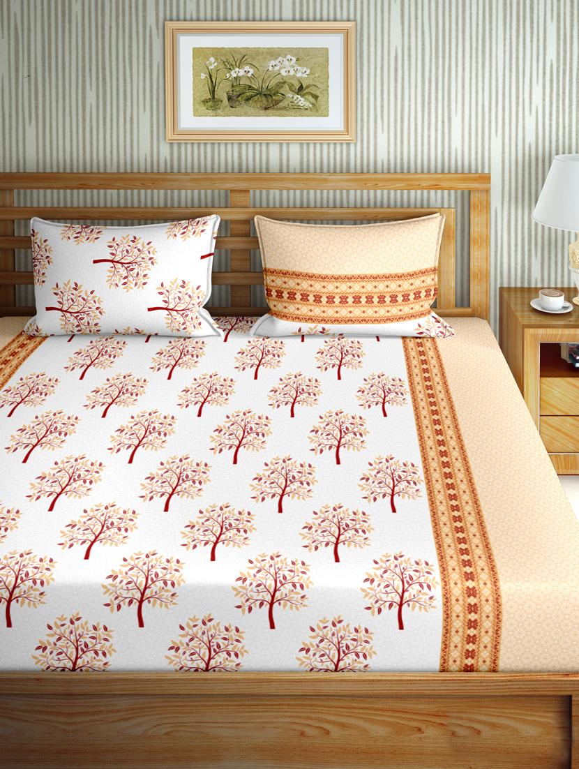 gracious double fitted sheet set king size cotton brown colour - 17668453 - Zoom Image - 2