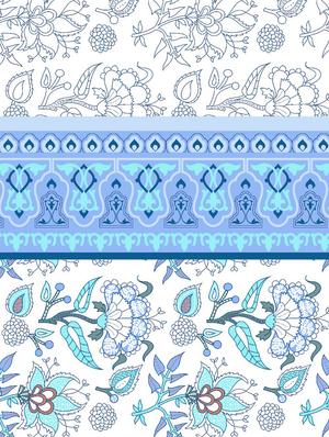 gracious double fitted sheet set king size cotton blue colour - 17668458 - Standard Image - 3