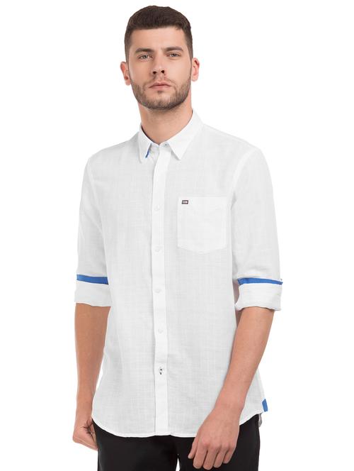 white checkered casual shirt - 17668529 - Standard Image - 1