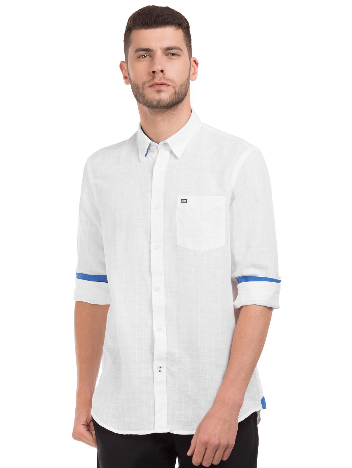 white checkered casual shirt - 17668529 - Zoom Image - 1