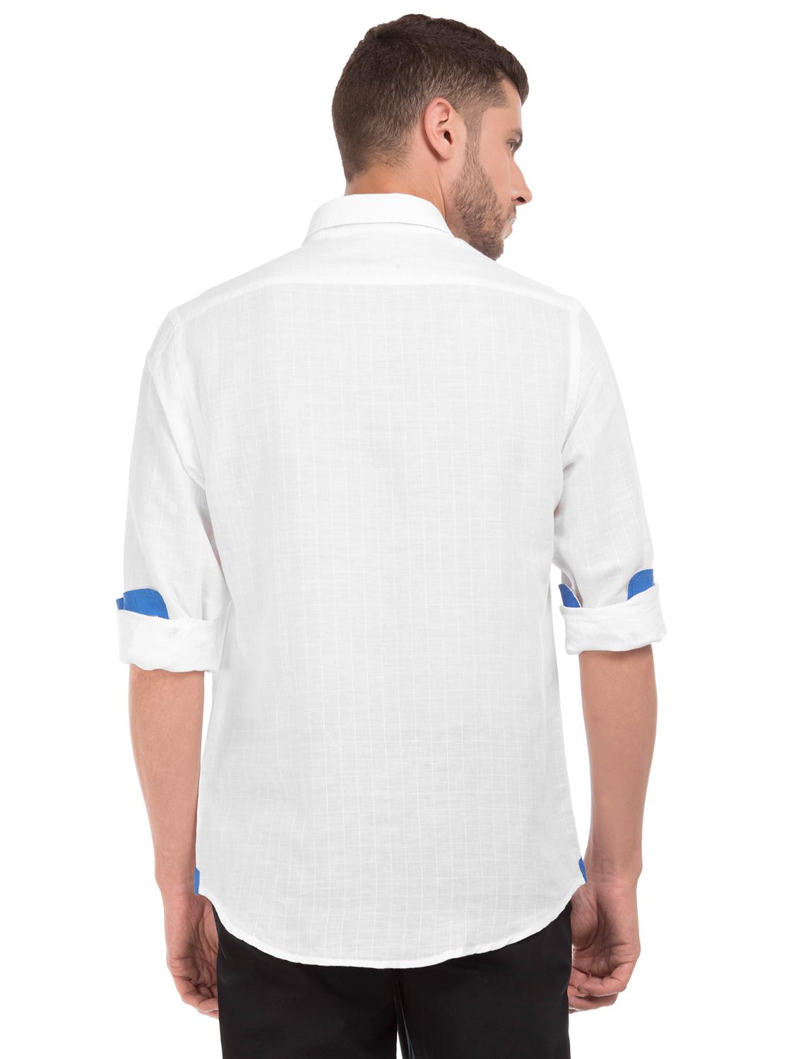 white checkered casual shirt - 17668529 - Zoom Image - 3