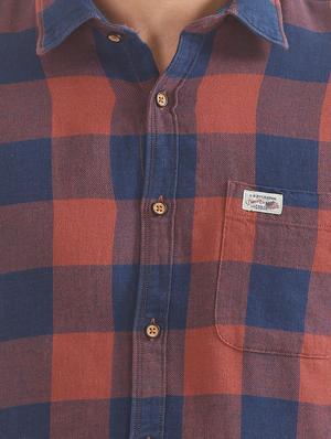 blue checkered casual shirt - 17668549 - Standard Image - 5