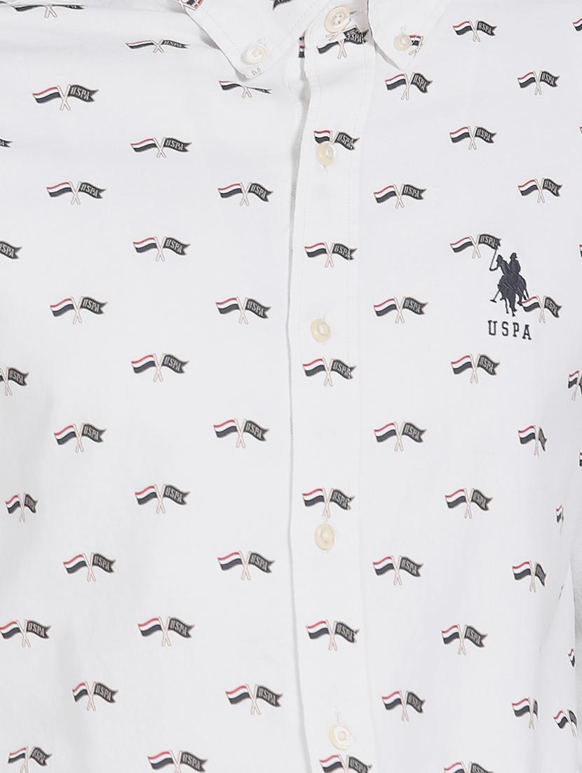 white printed casual shirt - 17668572 - Zoom Image - 5