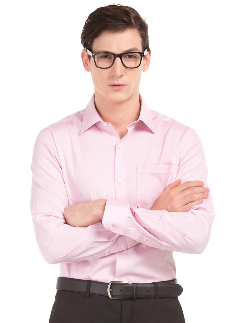 pink solid formal shirt - 17668586 - Zoom Image - 1