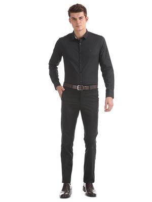 black solid formal shirt - 17668597 - Standard Image - 4