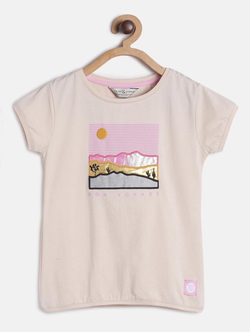 round neck printed t-shirt - 17668600 - Zoom Image - 1