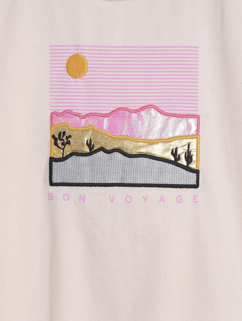 round neck printed t-shirt - 17668600 - Zoom Image - 3