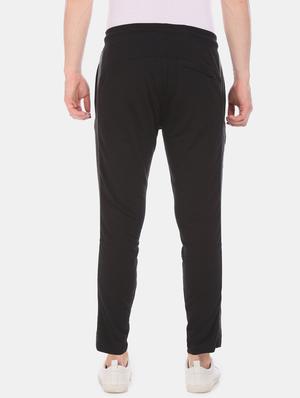 black printed full length track pant - 17668650 - Standard Image - 3