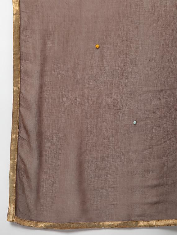 olive kurta palazzo set - 17668697 - Zoom Image - 6