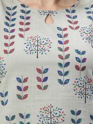 key hole neck printed tunic - 17668706 - Standard Image - 6