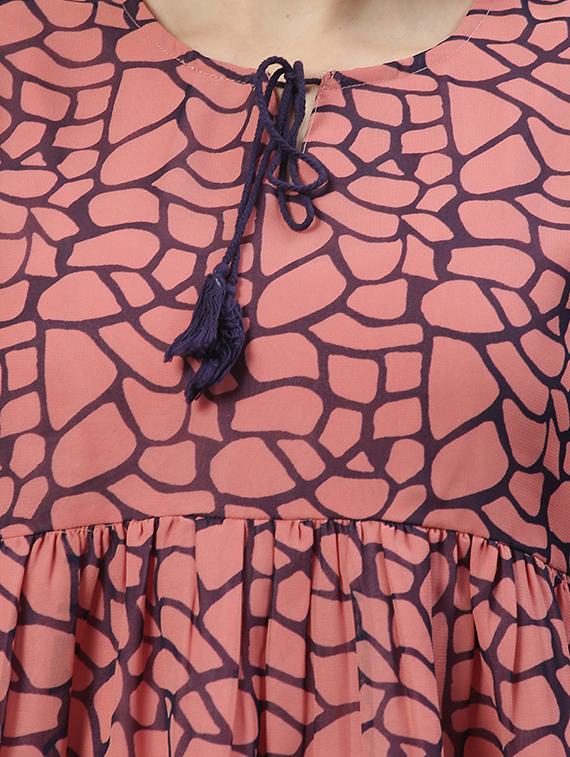 tie up neck printed top - 17668757 - Zoom Image - 6