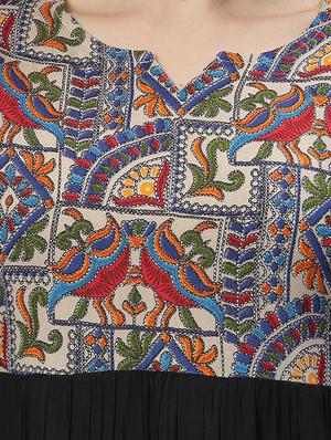bell sleeved printed top - 17668758 - Standard Image - 6