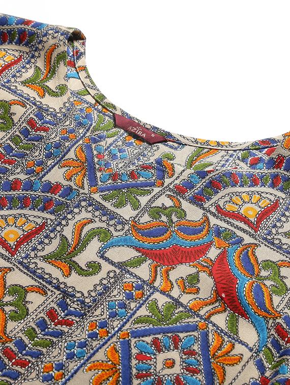 bell sleeved printed top - 17668758 - Zoom Image - 5