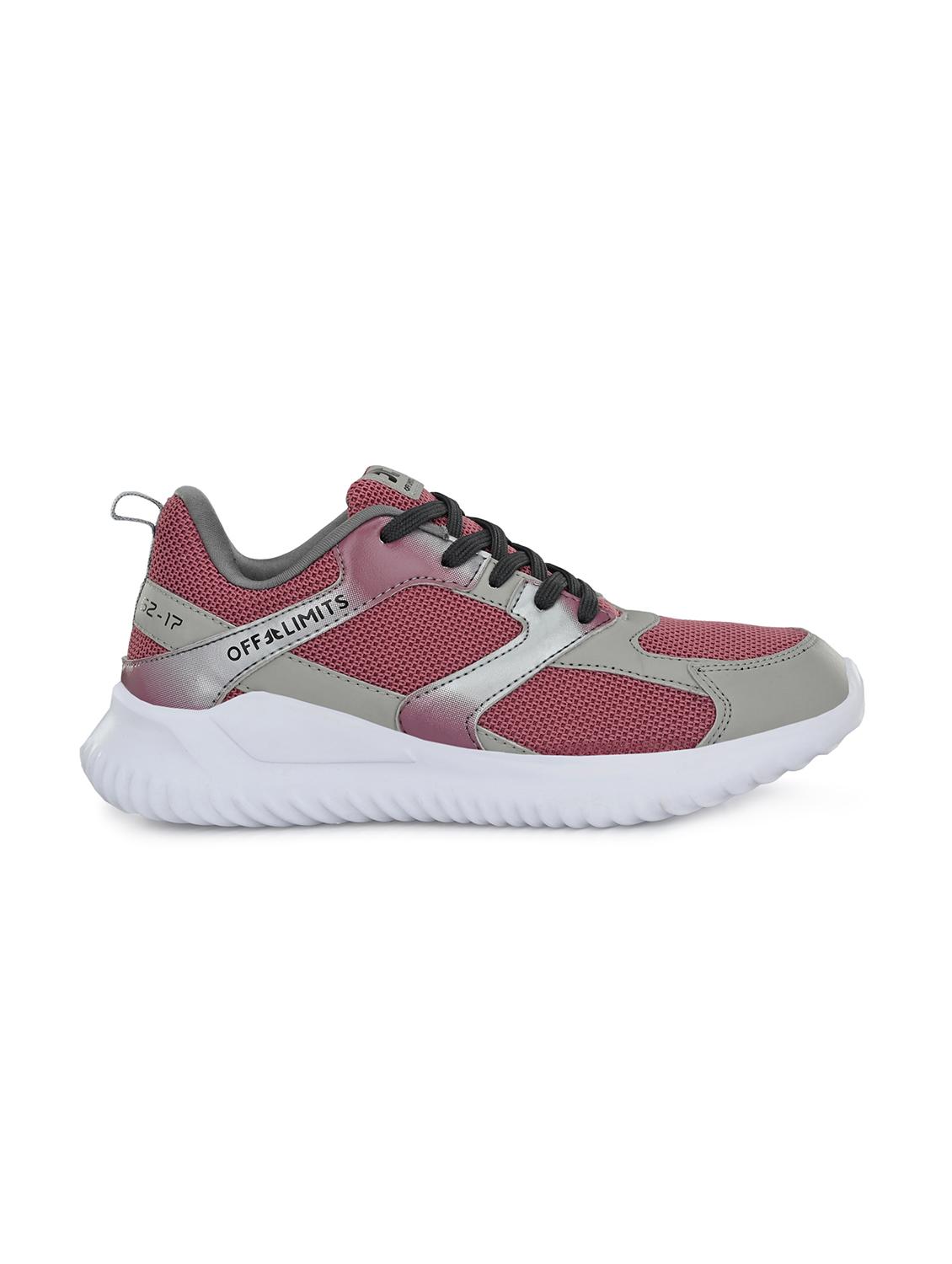purple mesh laceup sports shoes - 17668761 - Zoom Image - 2