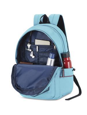 blue polyester backpack - 17668879 - Standard Image - 3