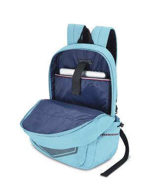 blue polyester backpack - 17668879 - Standard Image - 4