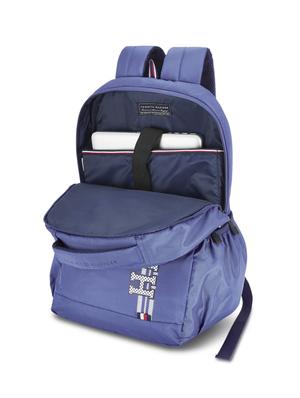 blue polyester backpack - 17668882 - Standard Image - 4