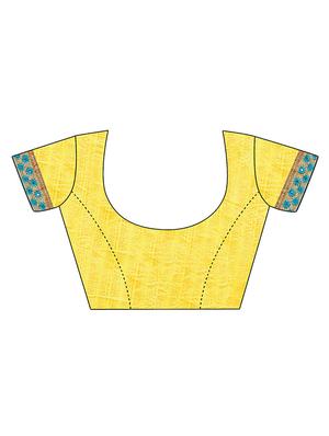 turquoise embroidered saree with blouse - 17668910 - Standard Image - 3