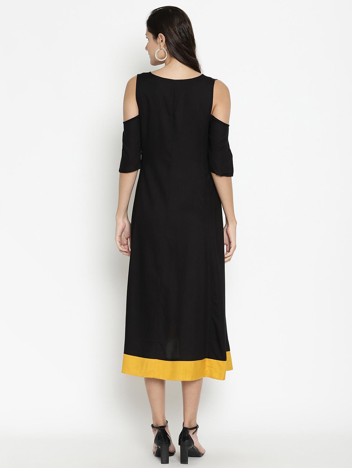 contrast hem maternity wear dress - 17669038 - Zoom Image - 3