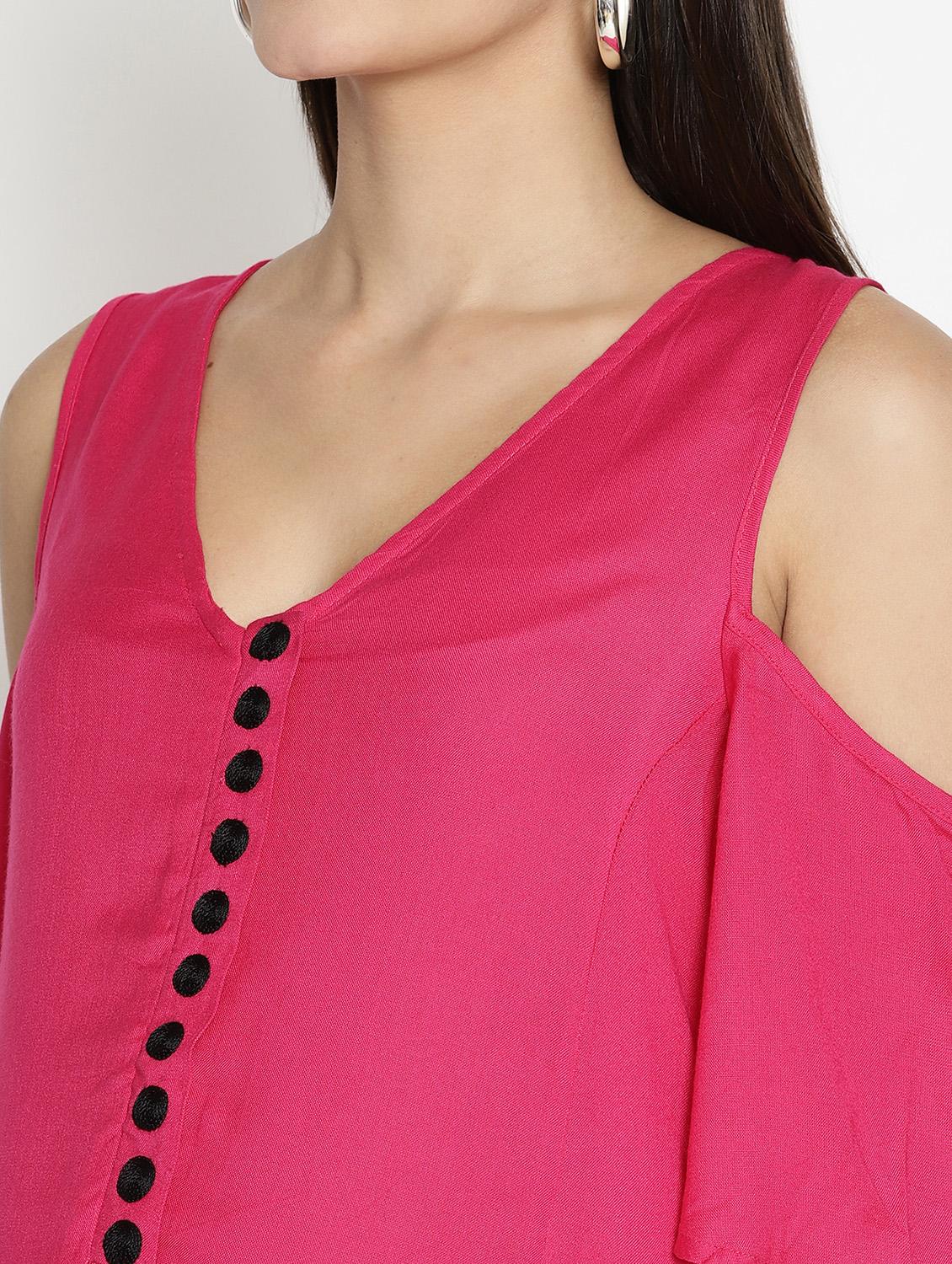 contrast hem maternity wear dress - 17669040 - Zoom Image - 5