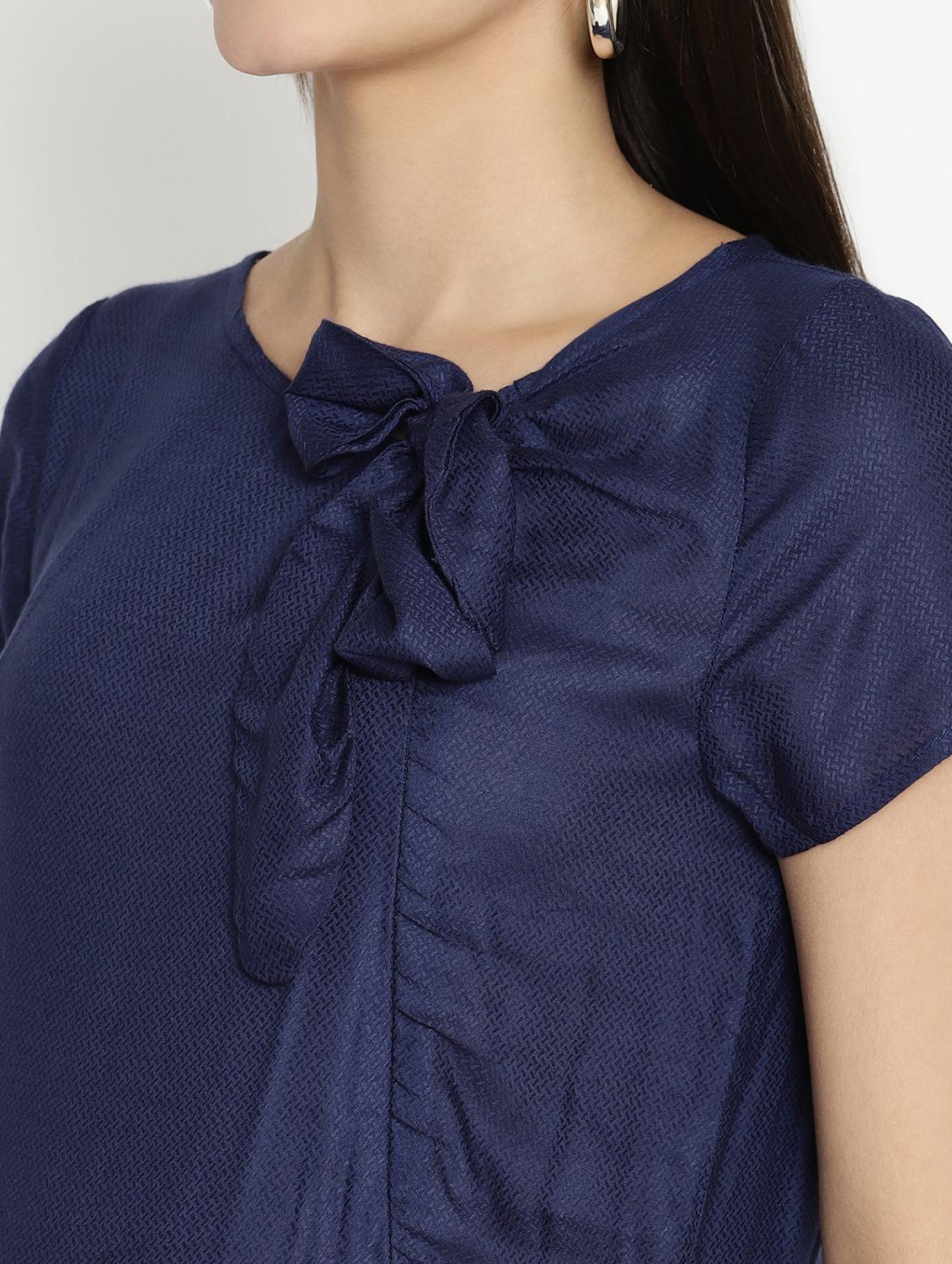 tie up neck maternity wear dress - 17669048 - Zoom Image - 5