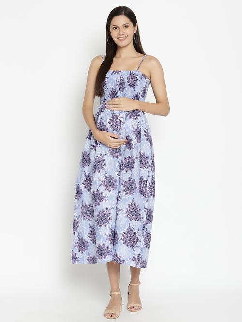 cami neck floral maternity wear dress - 17669049 - Standard Image - 1