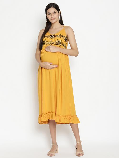cami neck maternity wear dress - 17669051 - Standard Image - 1