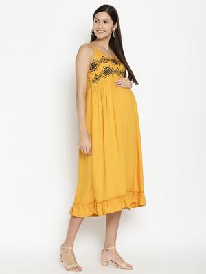 cami neck maternity wear dress - 17669051 - Standard Image - 2