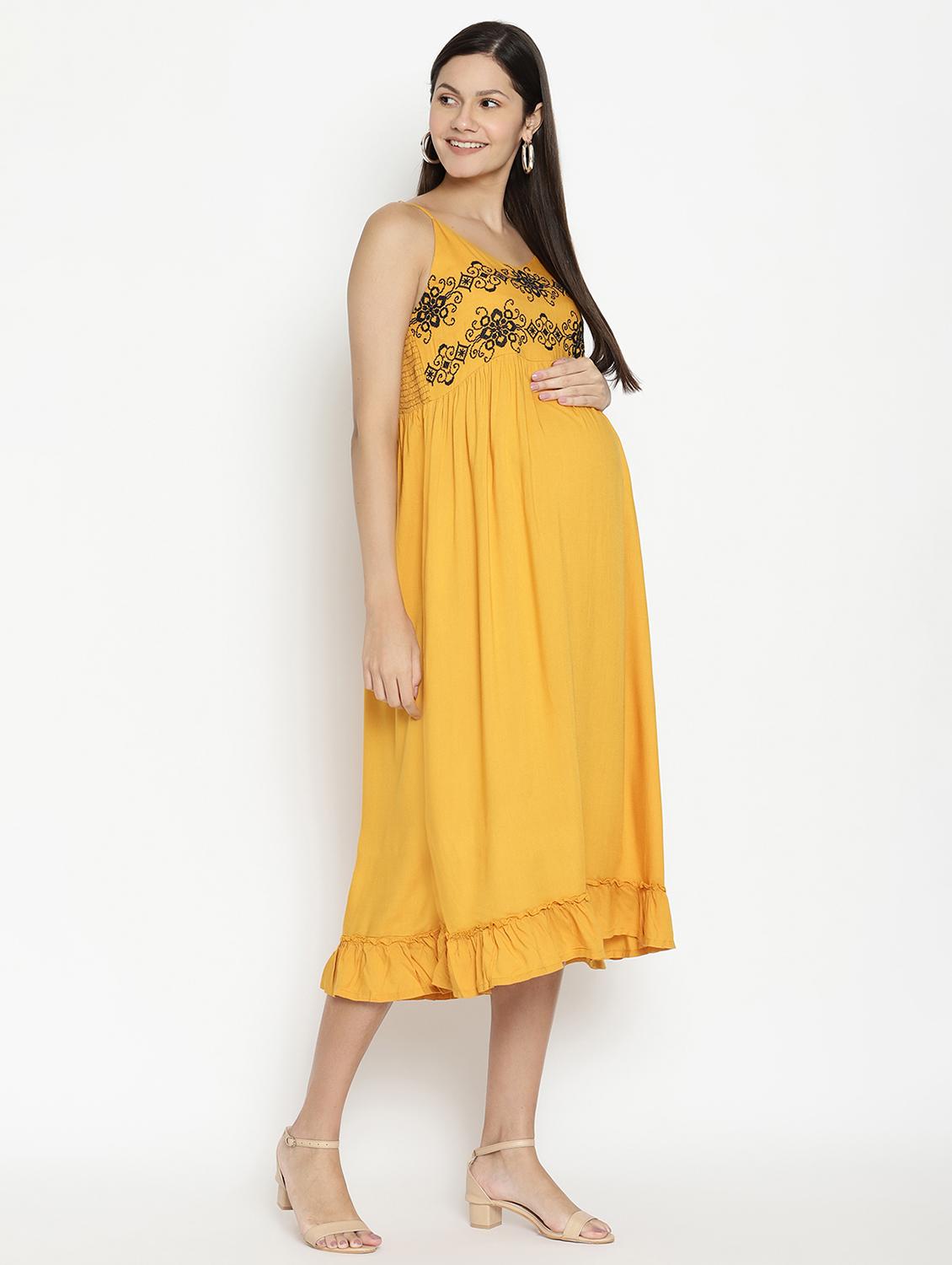 cami neck maternity wear dress - 17669051 - Zoom Image - 2