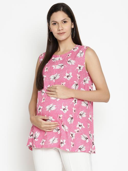 floral maternity wear top - 17669058 - Standard Image - 1