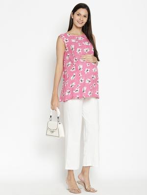 floral maternity wear top - 17669058 - Standard Image - 4