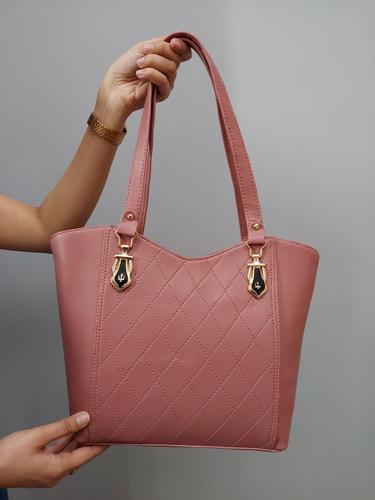 pink casual leather handbag - 17669081 - Very Small Image - 1