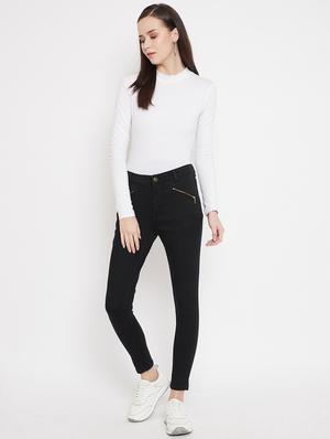 black cotton jeans - 17669198 - Standard Image - 4