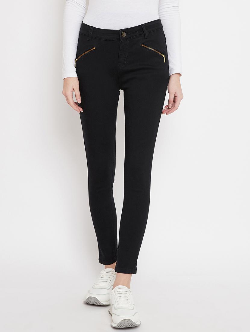 black cotton jeans - 17669198 - Zoom Image - 1