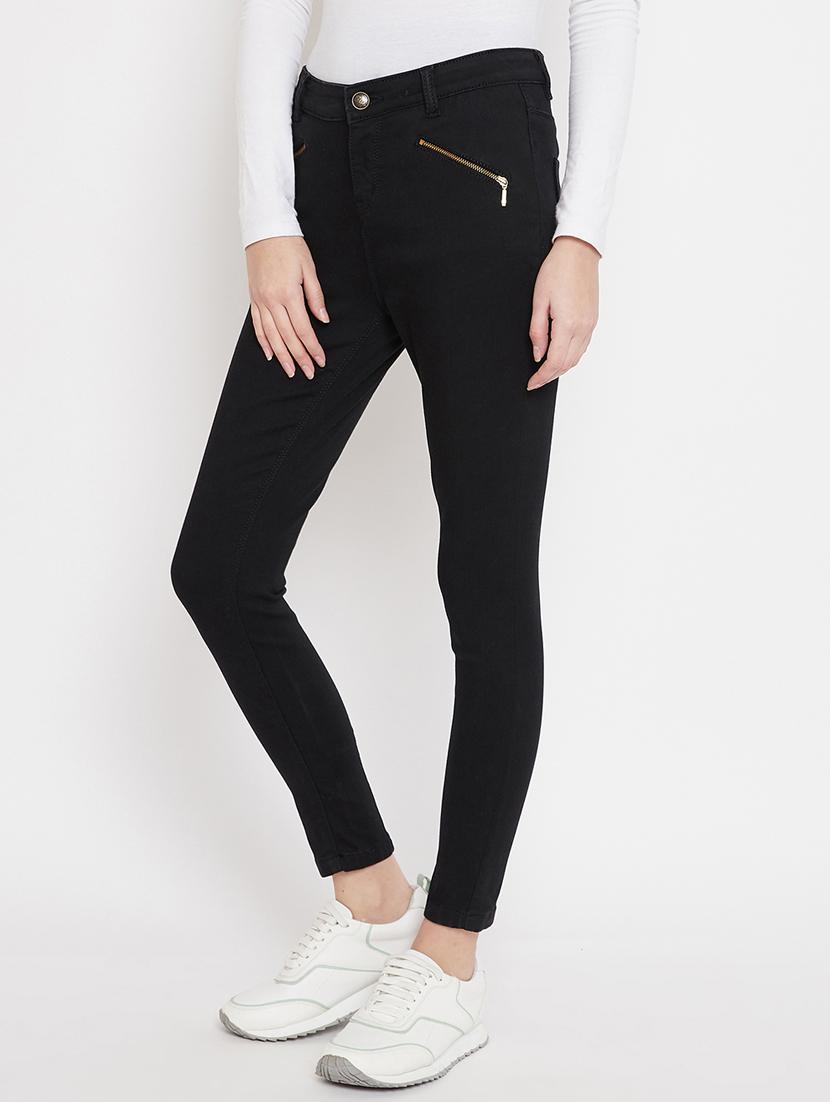 black cotton jeans - 17669198 - Zoom Image - 2