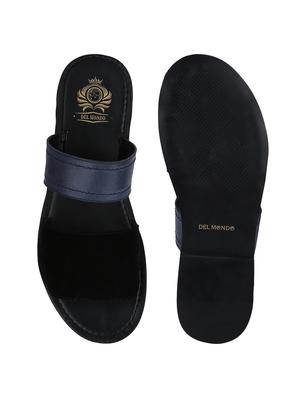 blue colored slip on flip flop - 17669223 - Standard Image - 5