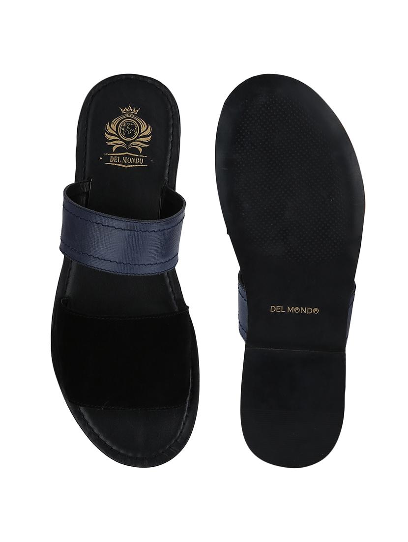 blue colored slip on flip flop - 17669223 - Zoom Image - 5