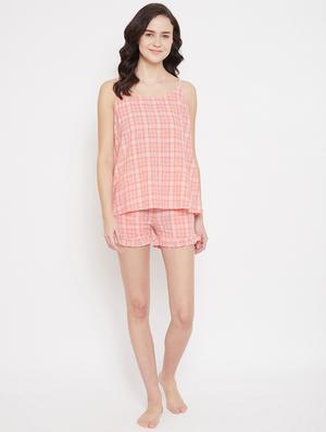 pink cotton others nightwear set - 17669266 - Standard Image - 3
