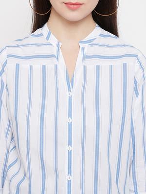 white cotton regular shirt - 17669423 - Standard Image - 5