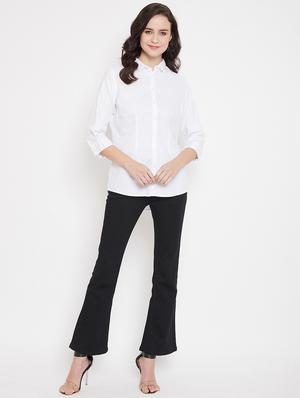 white cotton regular shirt - 17669425 - Standard Image - 4