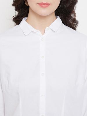 white cotton regular shirt - 17669425 - Standard Image - 5