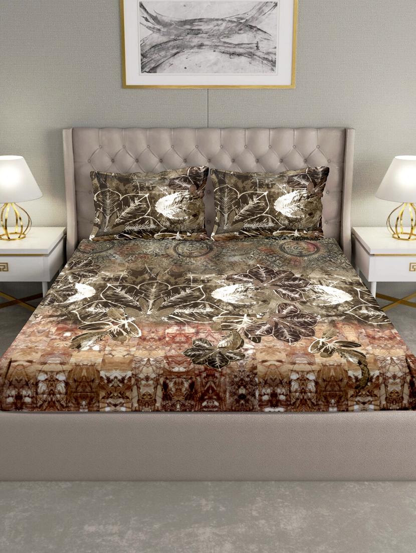 art of india double bedsheet set super king size cotton green colour - 17669446 - Zoom Image - 2
