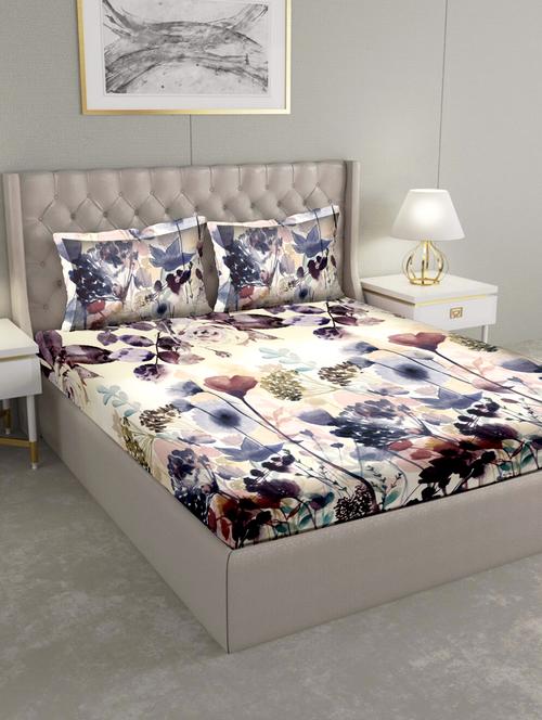 art of india double bedsheet set super king size cotton multi colour - 17669448 - Standard Image - 1