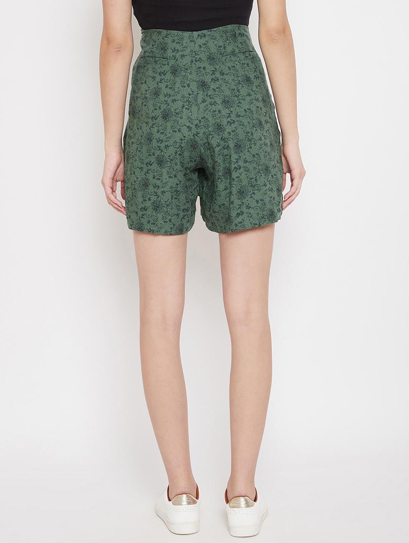 tie front floral shorts - 17669456 - Zoom Image - 3