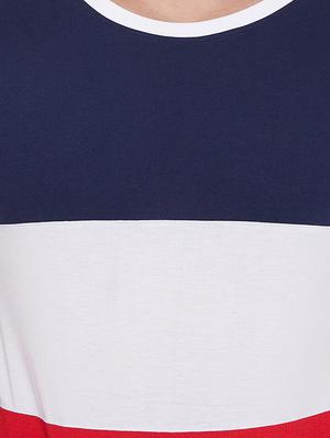 multi colored color block cut & sew t-shirt - 17669501 - Standard Image - 5
