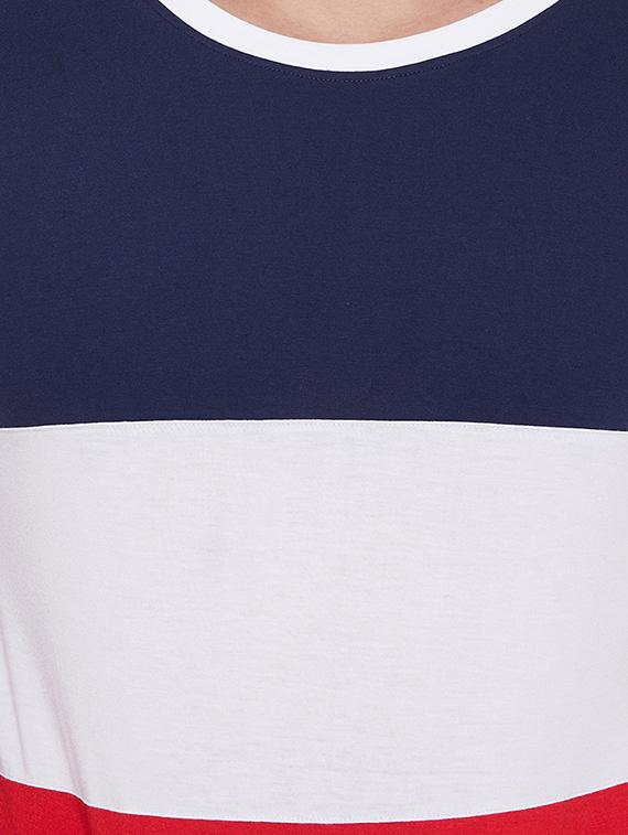 multi colored color block cut & sew t-shirt - 17669501 - Zoom Image - 5