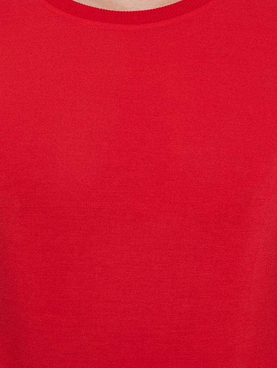 red color block cut & sew t-shirt - 17669502 - Zoom Image - 5