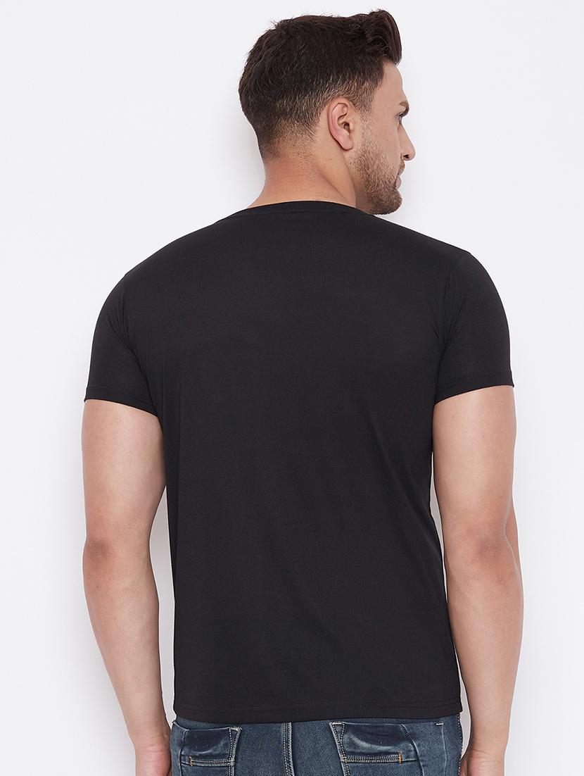 grey color block cut & sew t-shirt - 17669505 - Zoom Image - 3