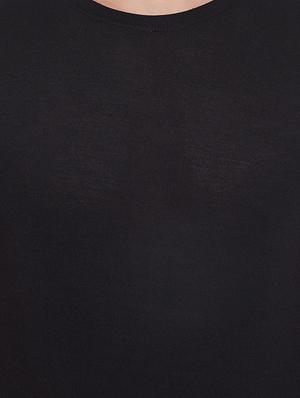 black color block cut & sew t-shirt - 17669506 - Standard Image - 5